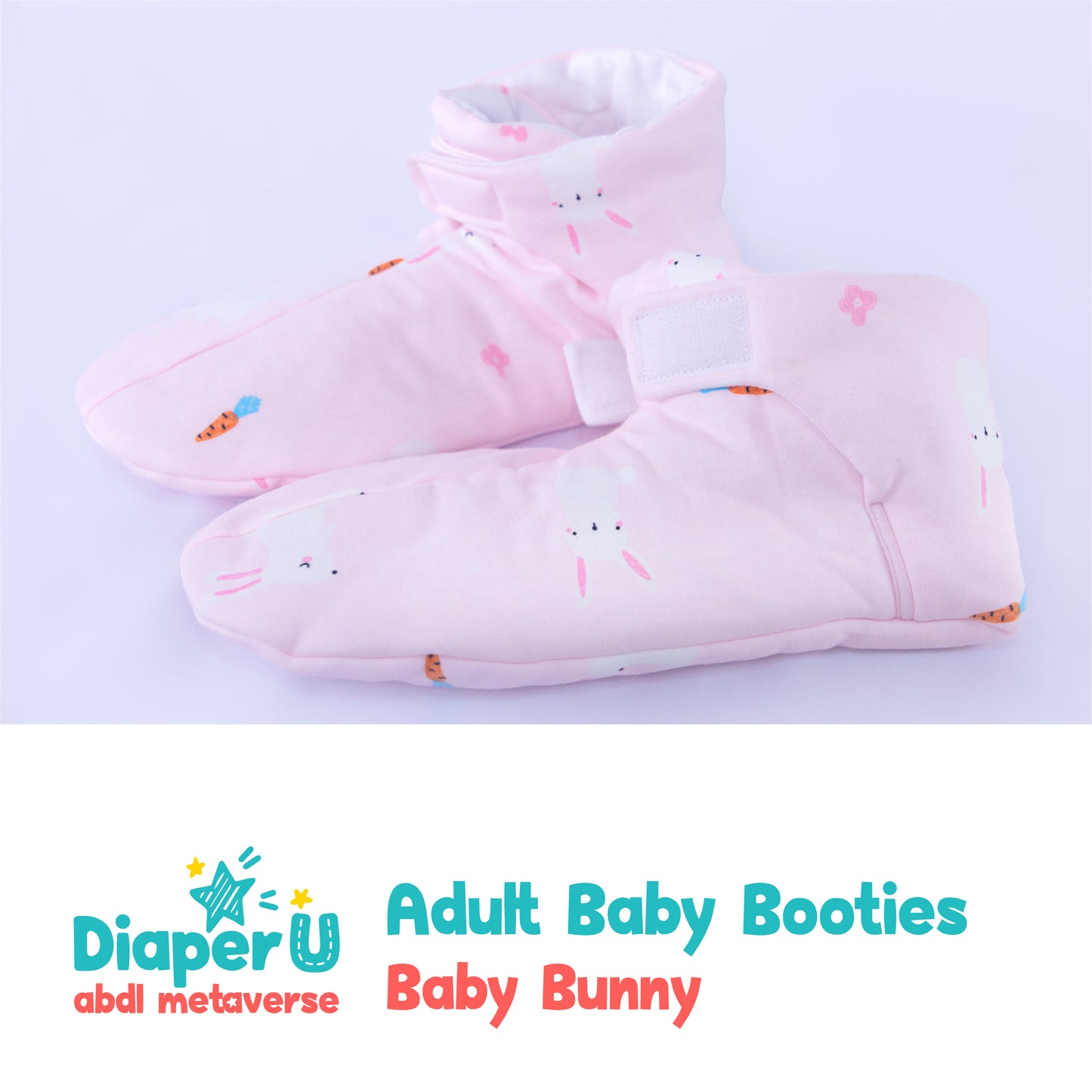 ABDL Baby Booties - Baby Bunny