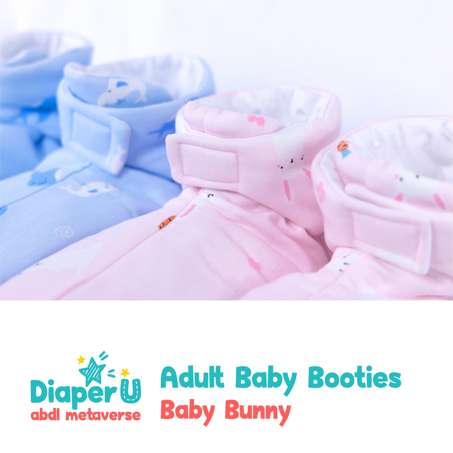 ABDL Baby Booties - Baby Bunny