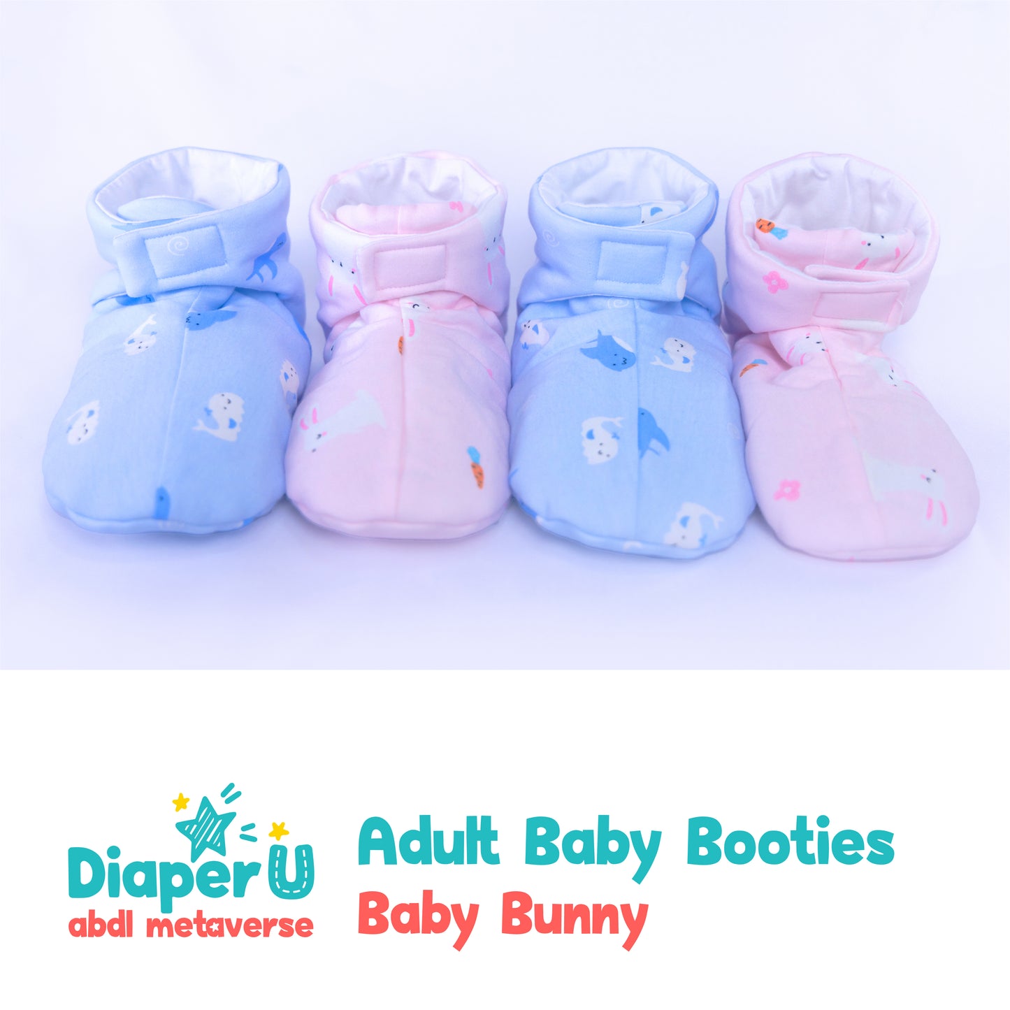 ABDL Baby Booties - Baby Bunny