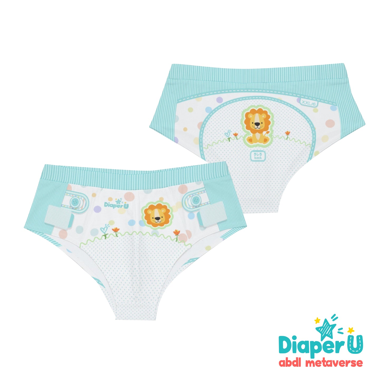 ABDL Baby Boy Briefs Bundle - Little Lion & Baby Bear