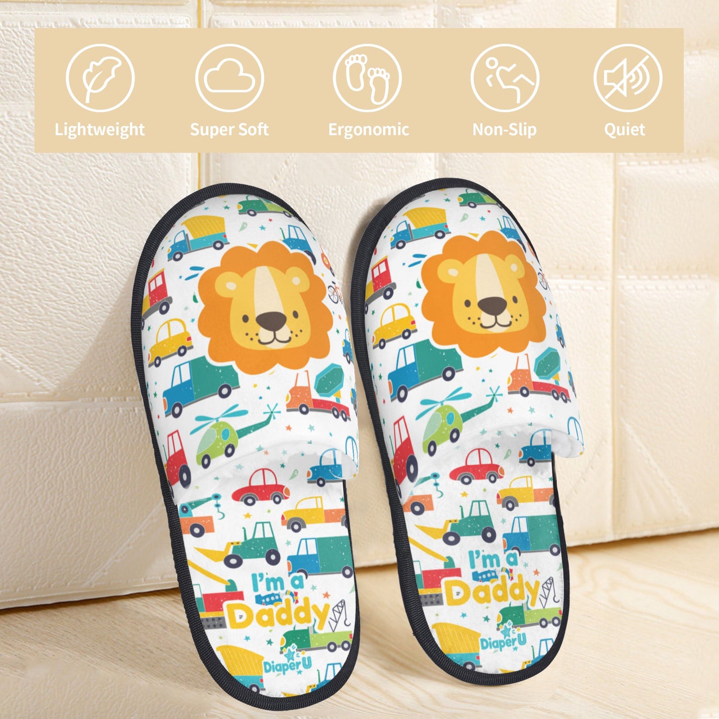 ABDL Slippers - Little Bear & Lion