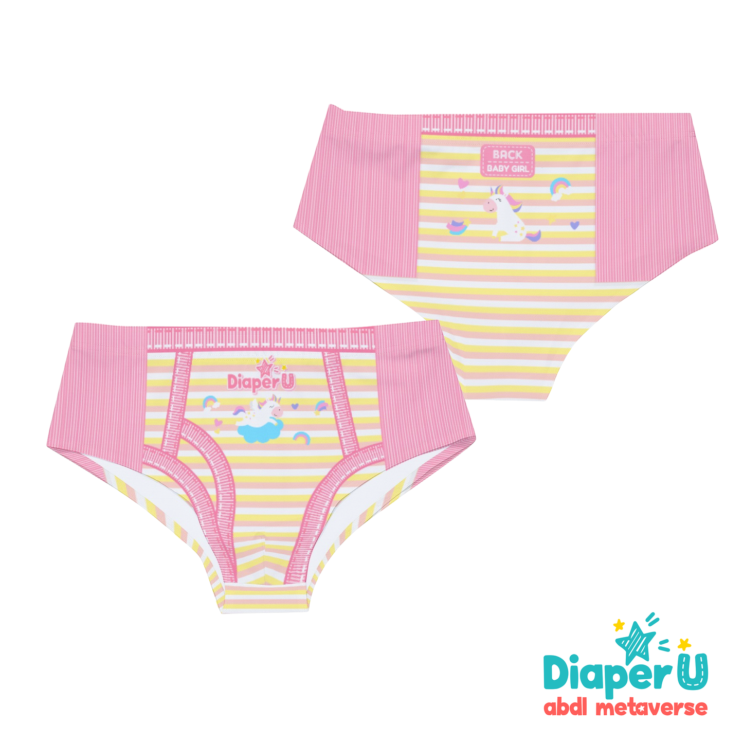 Baby Pull Up Swim Trunks - Little Unicorn