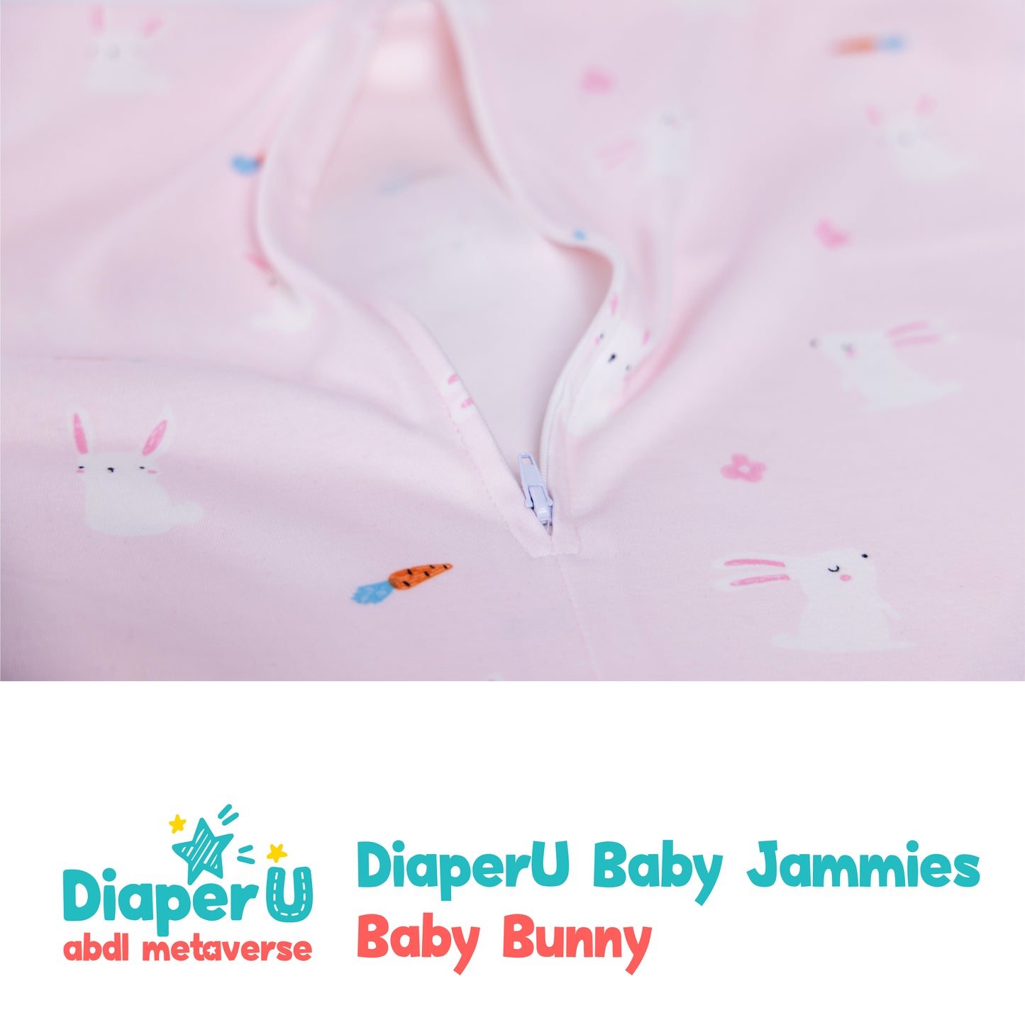 ABDL Footed Jammies - Baby Bunny