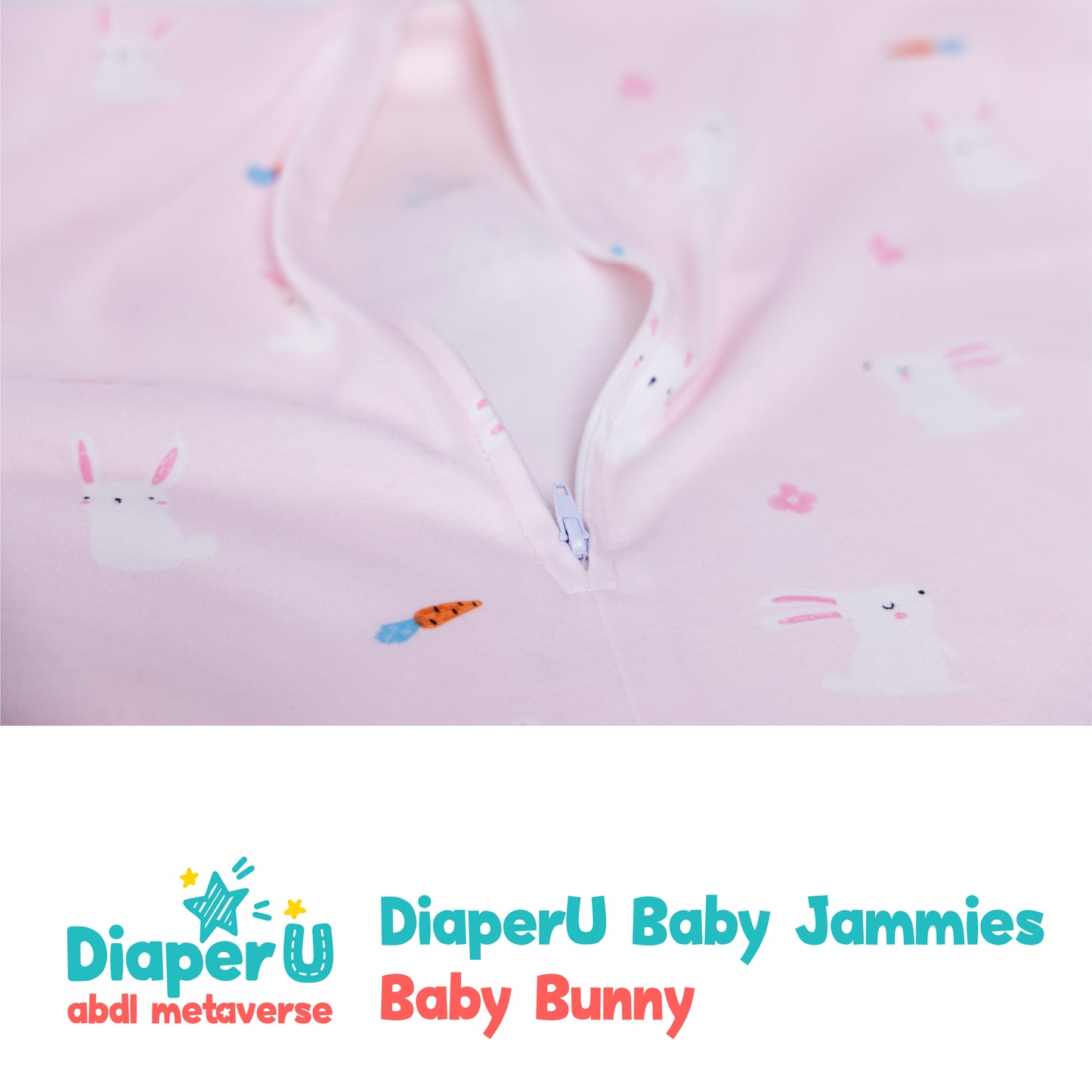 ABDL Footed Jammies - Baby Bunny