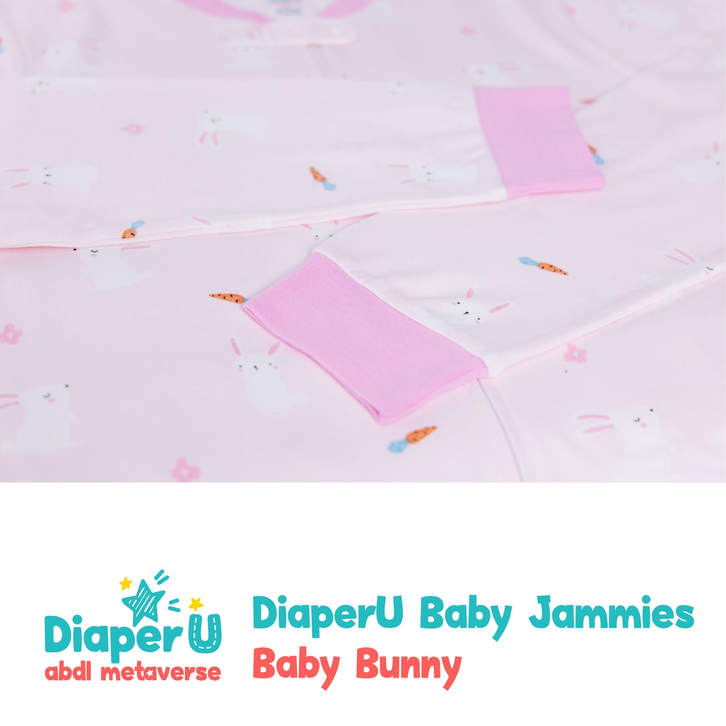 ABDL Footed Jammies - Baby Bunny