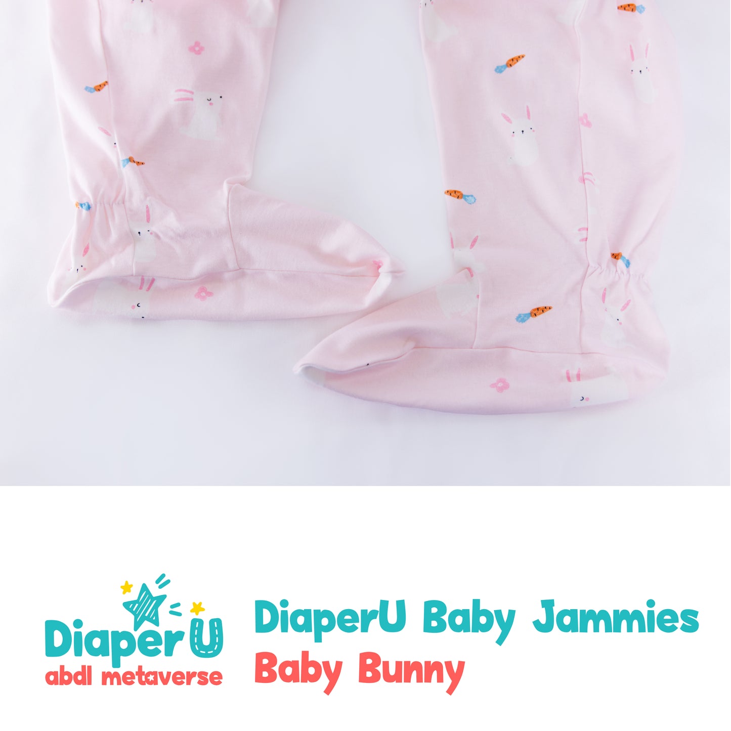 ABDL Footed Jammies - Baby Bunny