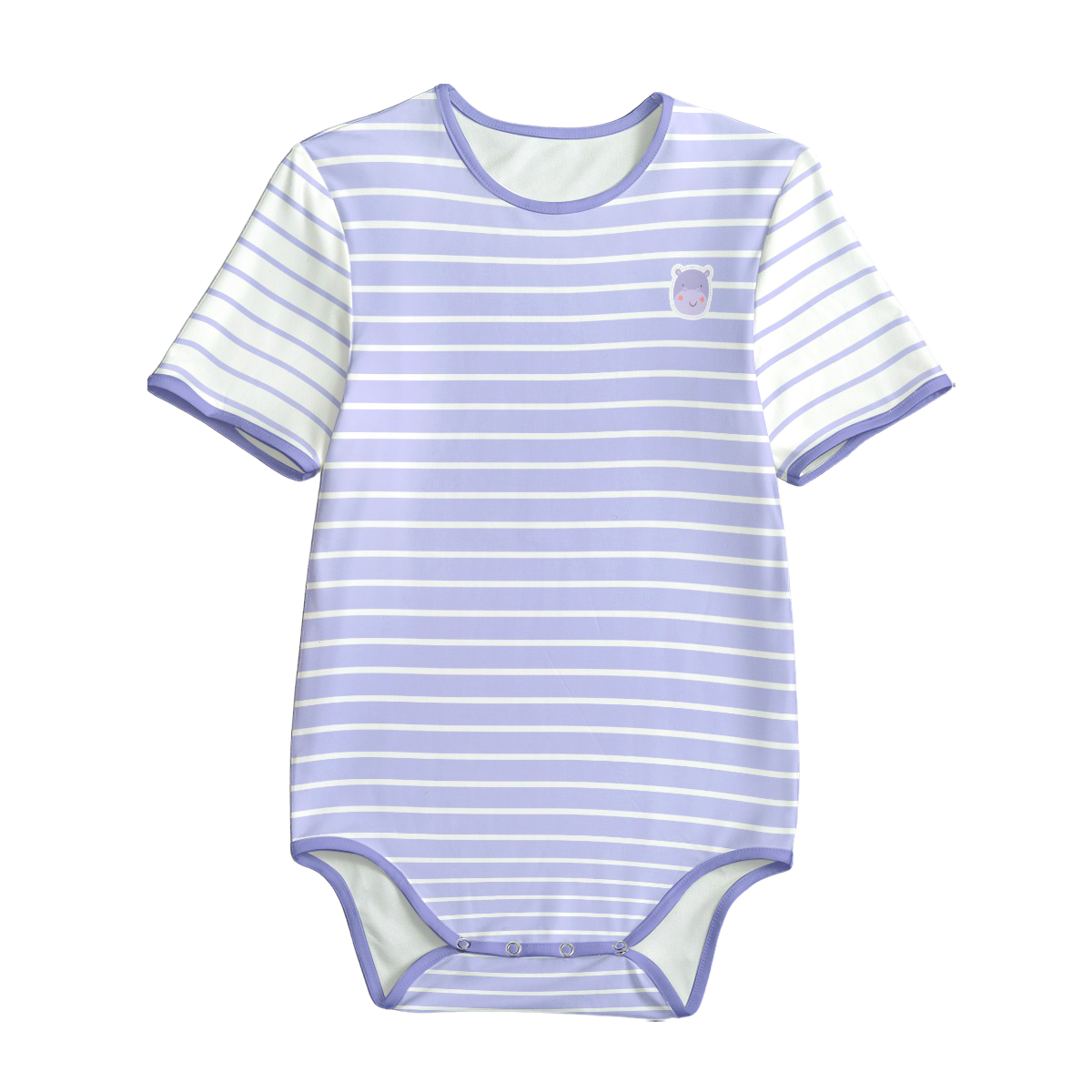 ABDL Onesie - Purple Hippo