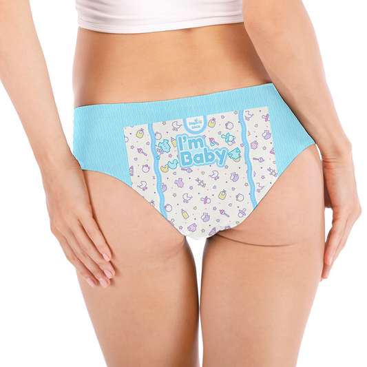 Baby Girl Panties - I'm Baby (Baby Blue)