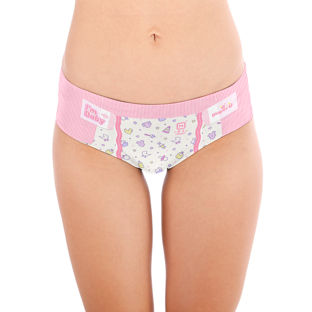 Baby Girl Panties - I'm Baby (Baby Pink)