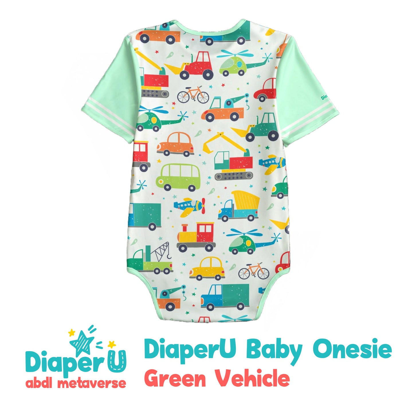 ABDL Onesie - Green Vehicle