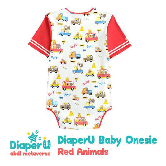 ABDL Onesie - Red Animals