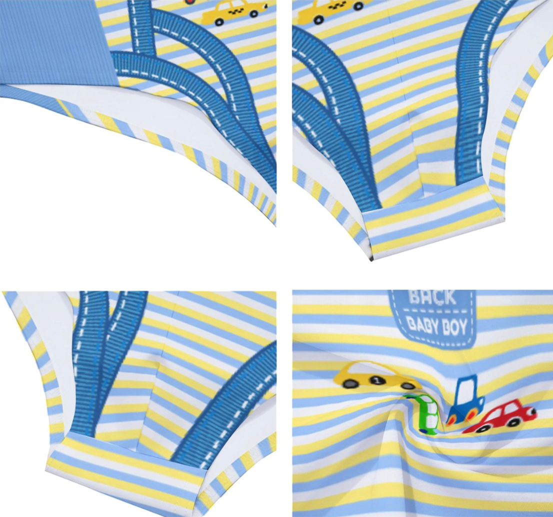 Baby Pull Up Swim Trunks - Cars