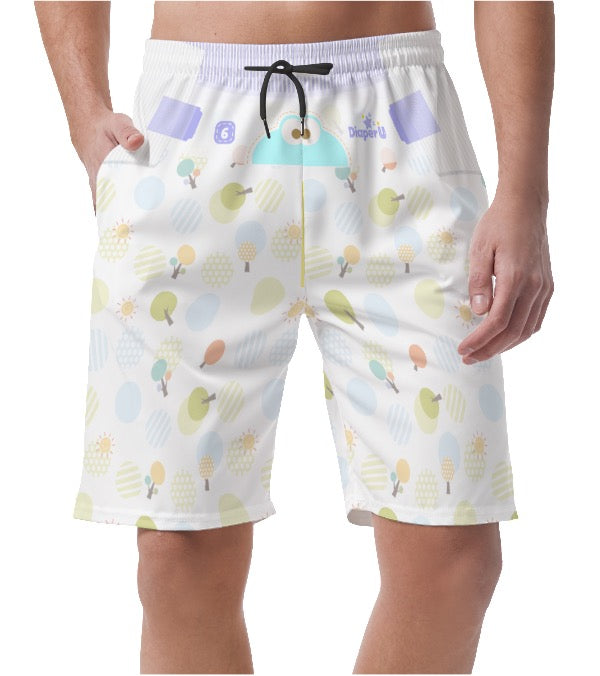 Adult Baby Play Shorts with Drawstring