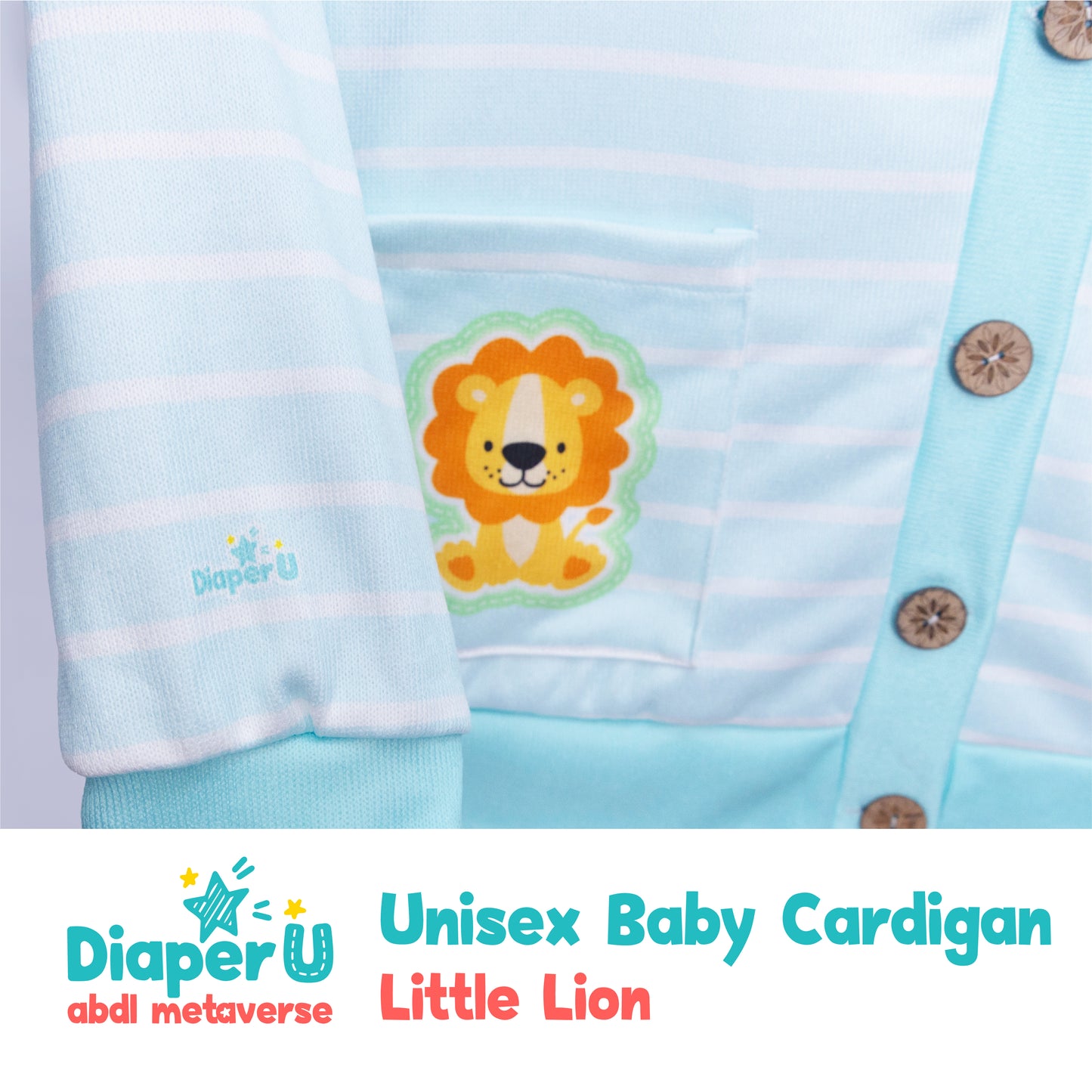 Unisex Baby Cardigan - Little Lion