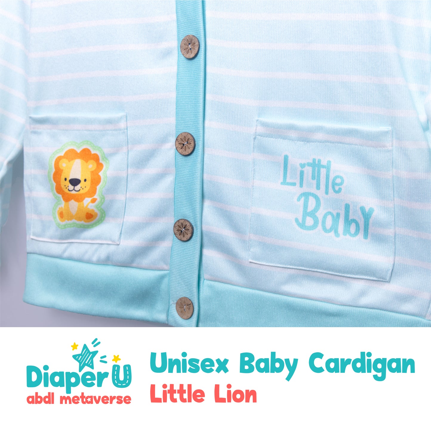 Unisex Baby Cardigan - Little Lion