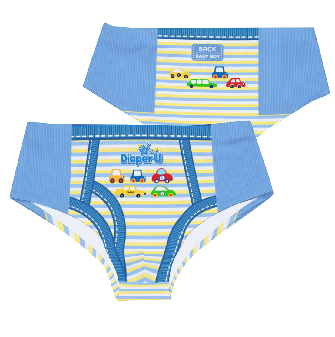 Baby Pull Up Swim Trunks - Cars