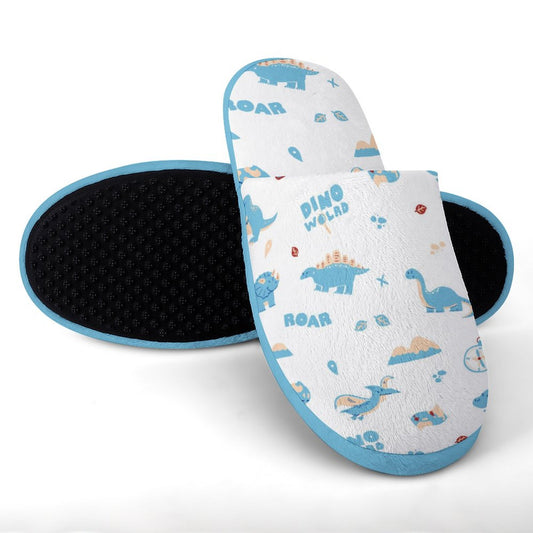 Men Size Extra Warm Slippers - Dino World