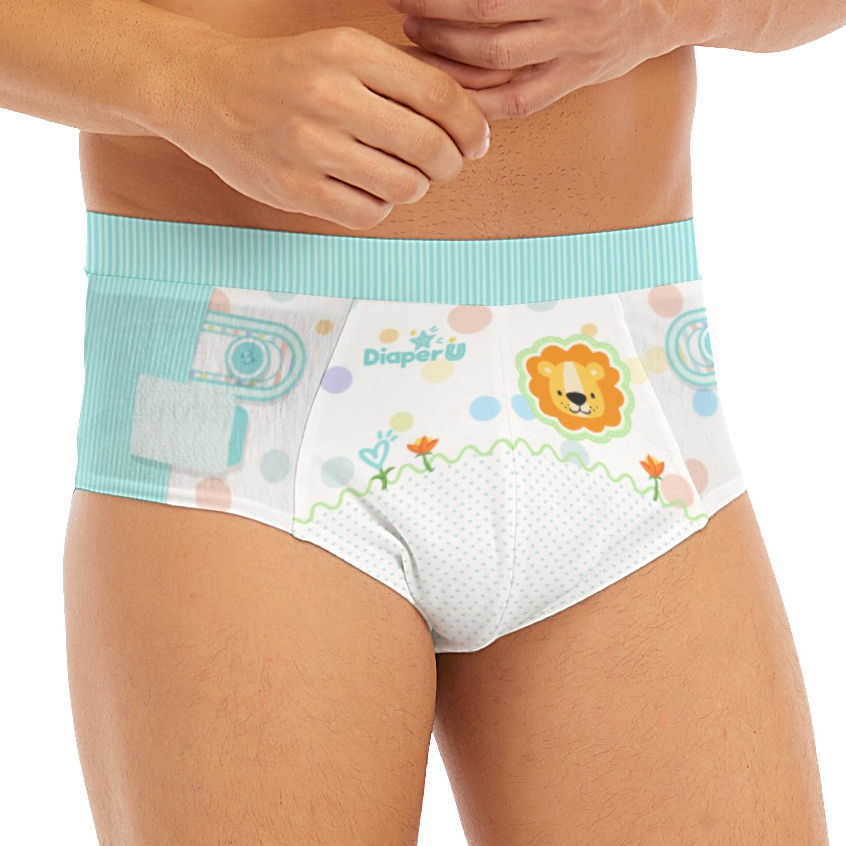 ABDL Baby Boy Briefs Bundle - Little Lion & Baby Bear