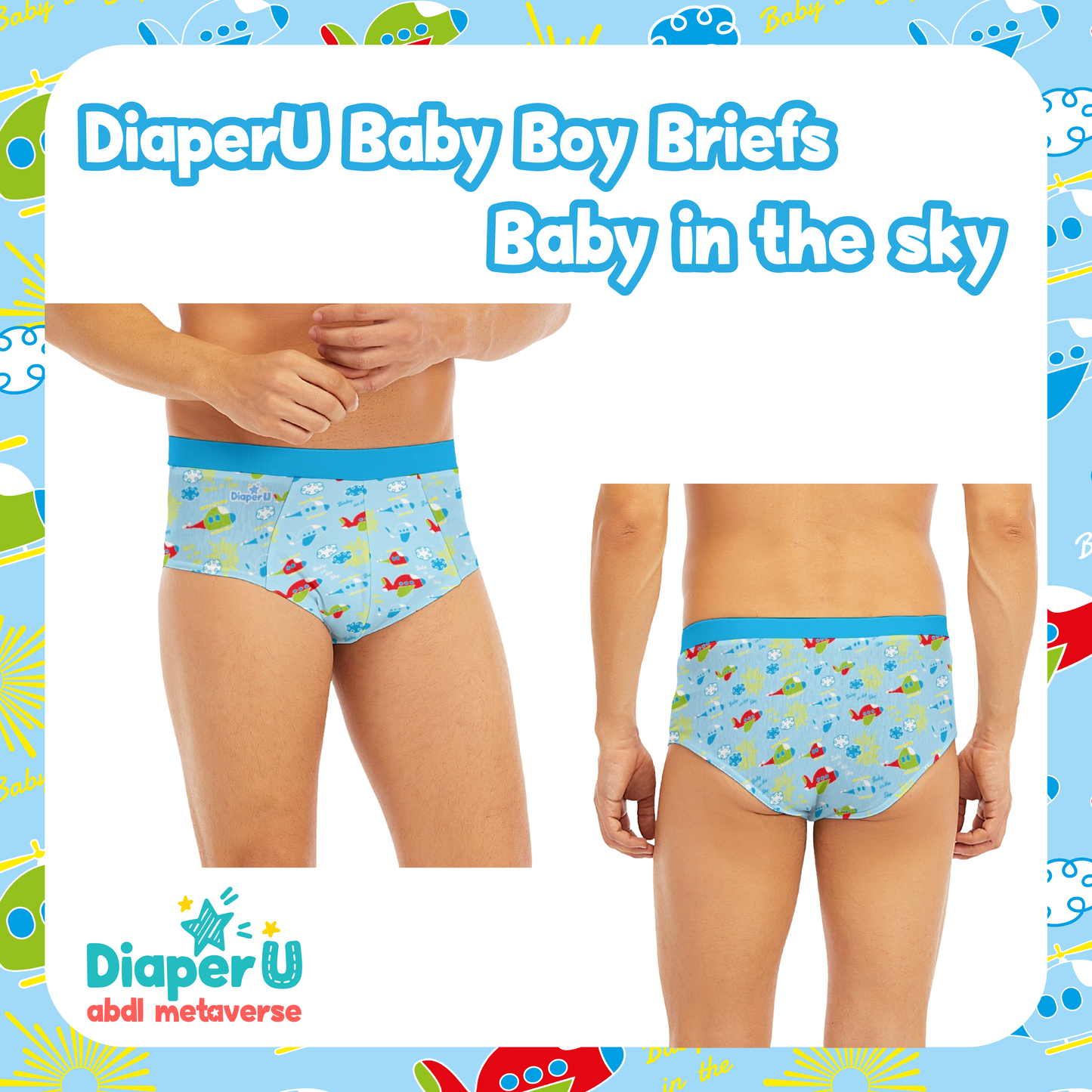 Baby Boy Briefs - Baby in the sky
