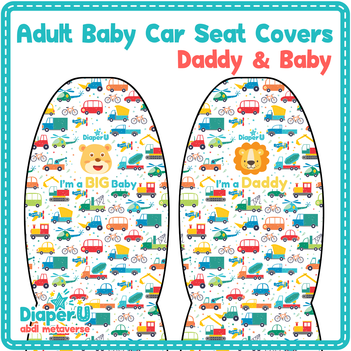 Adult Baby Car Seat Cover - Daddy & Baby