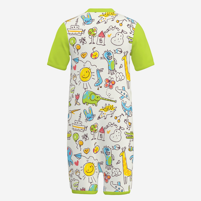 Snap-Up Sleepytime Romper - Doodle Safari