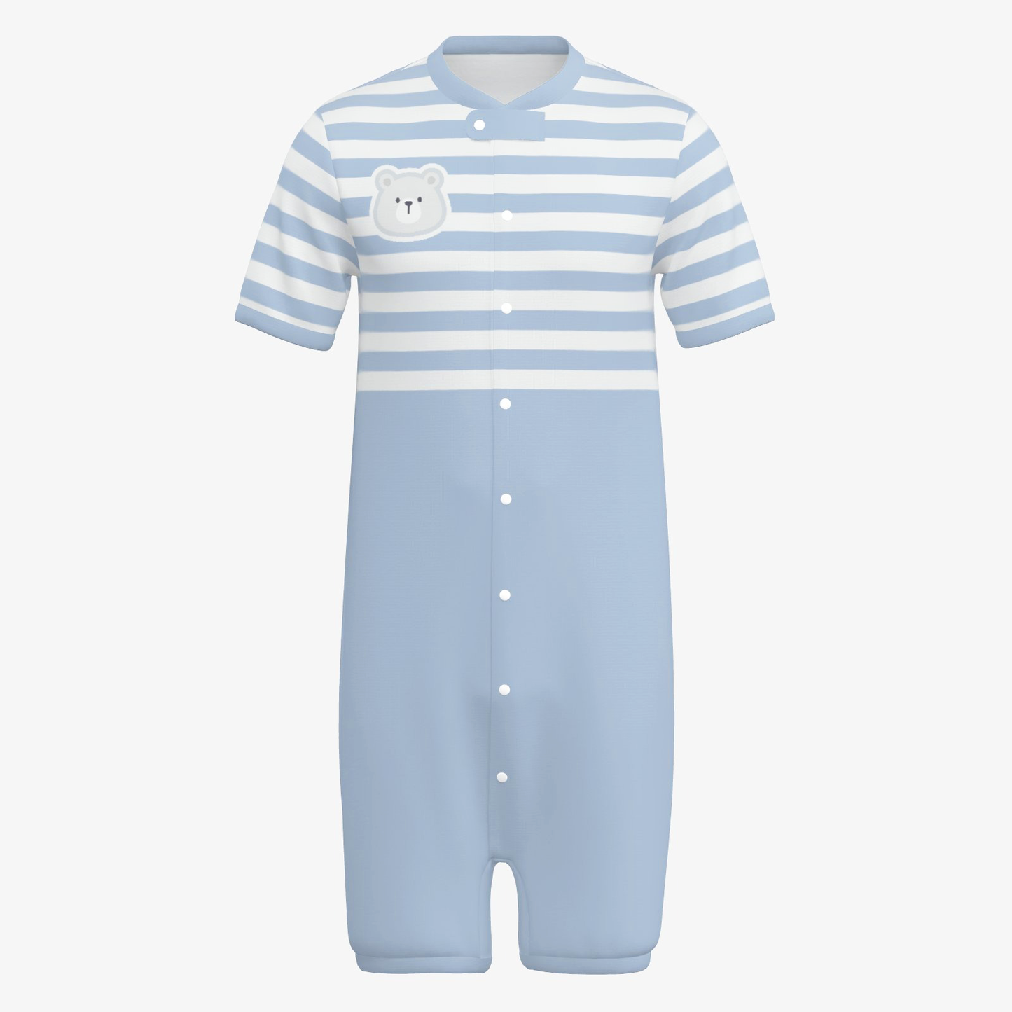 Snap-Up Sleepytime Romper - Polar Bear (Royal Blue)