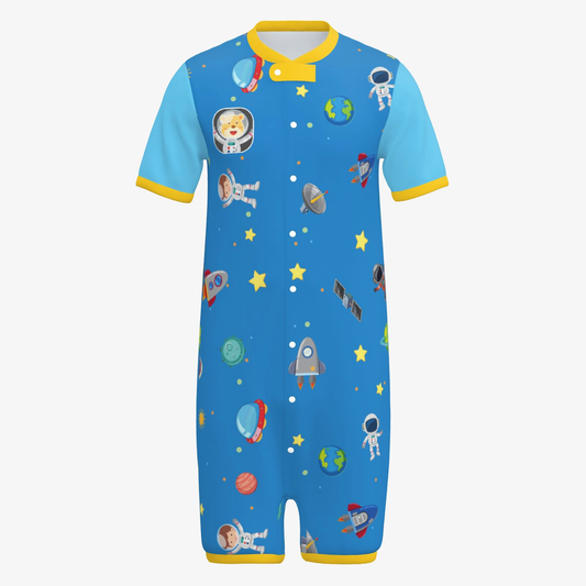 Snap-Up Sleepytime Romper - Baby Astronaut