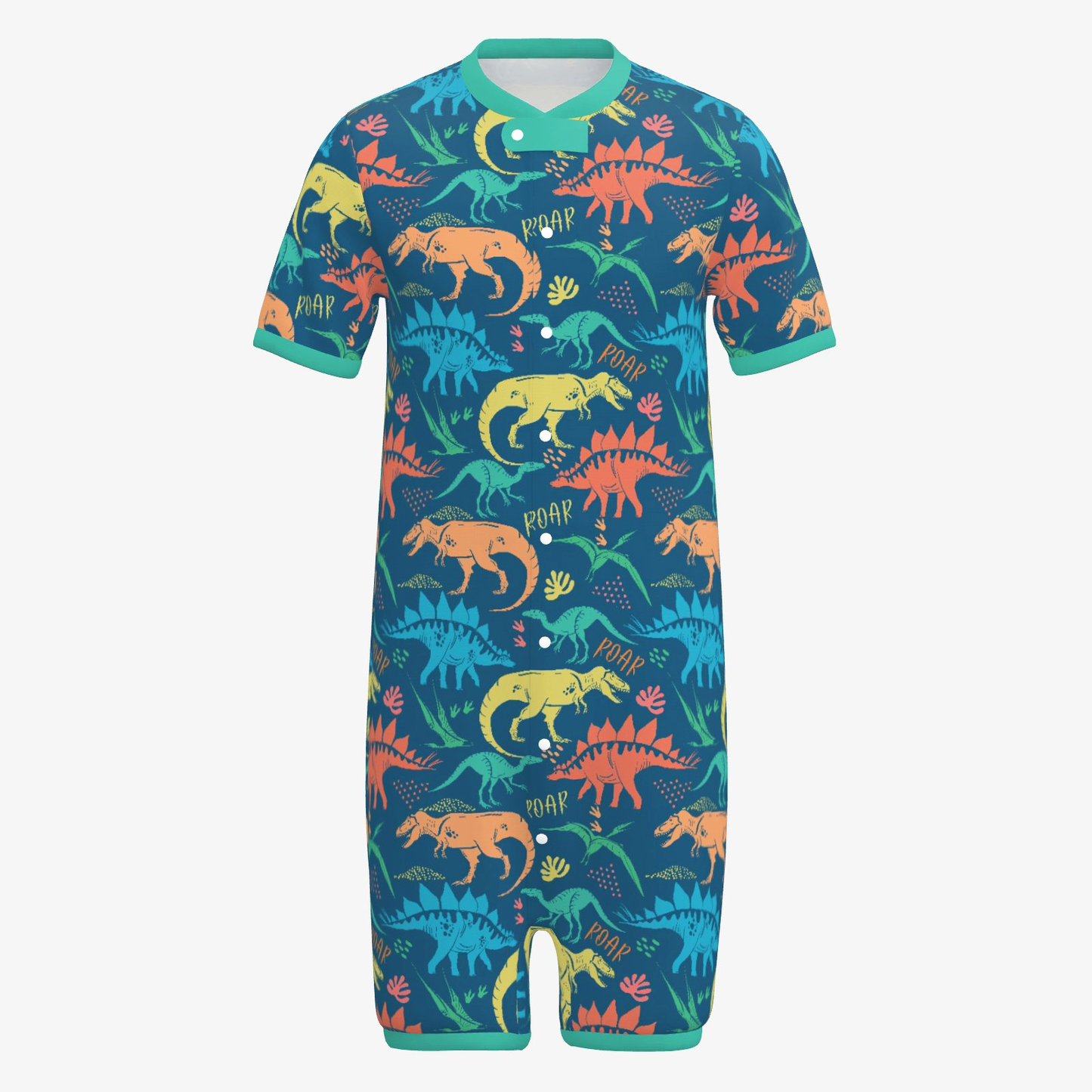 Snap-Up Sleepytime Romper - ROAR Dinosaur