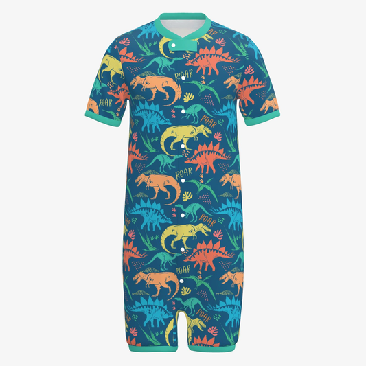 Snap-Up Sleepytime Romper - ROAR Dinosaur