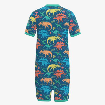 Snap-Up Sleepytime Romper - ROAR Dinosaur