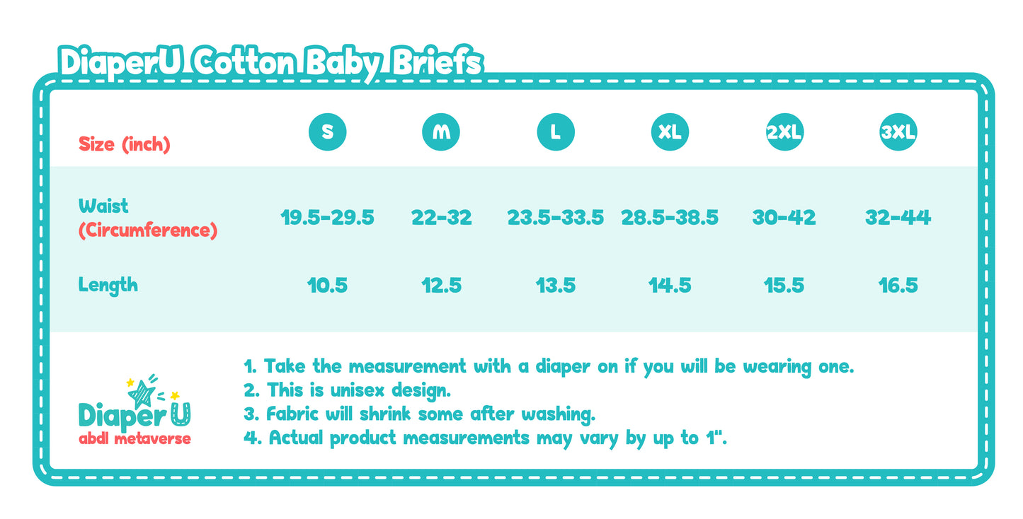 ABDL Cotton Baby Briefs - Baby Dolpho