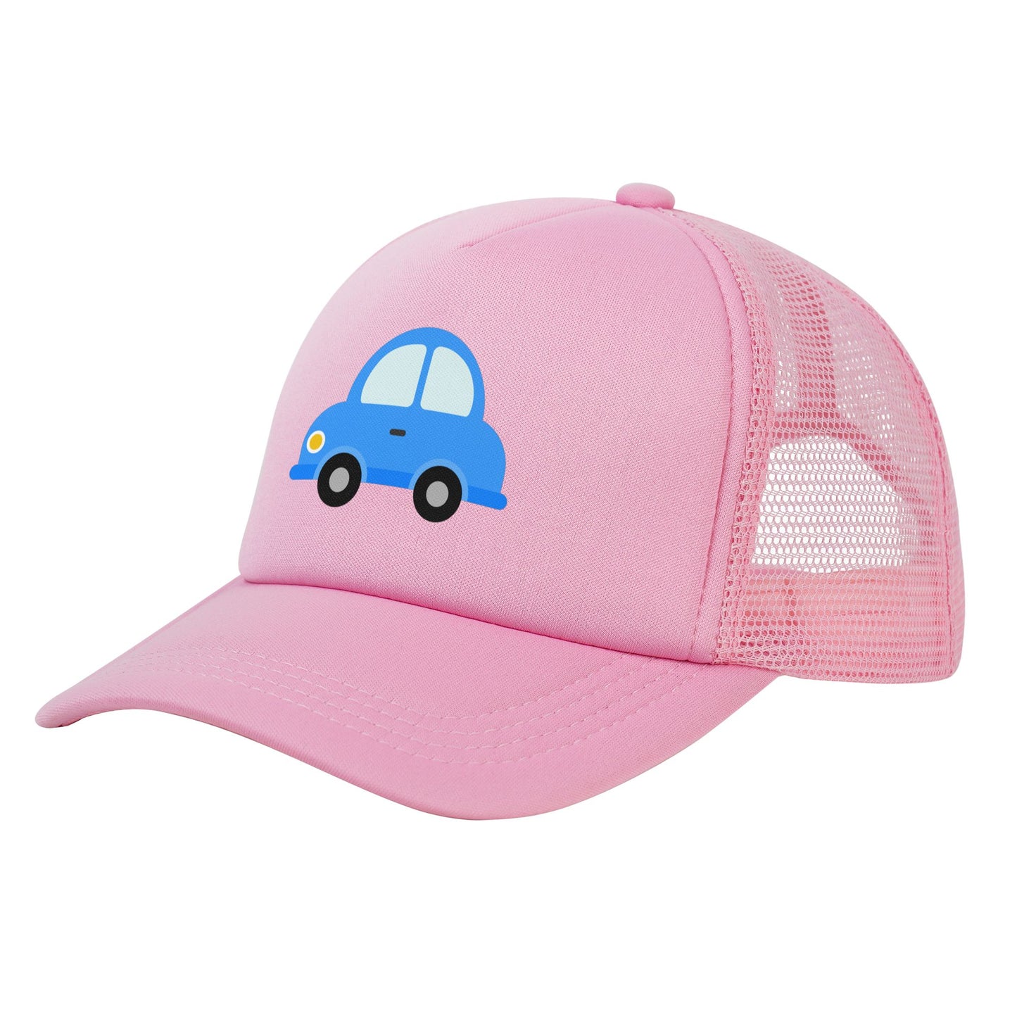 Blue Baby Car Snapback Hats (Yellow Pink)