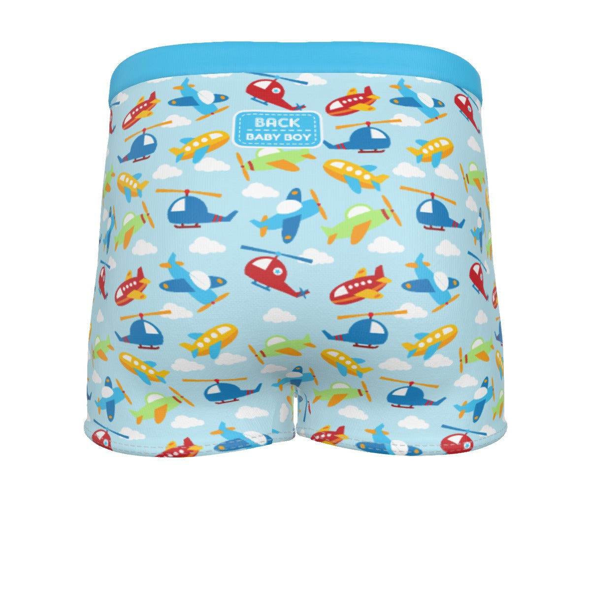 Baby Boy Boxer Briefs - Blue Airplane - Fit for All, Up to 6XL!