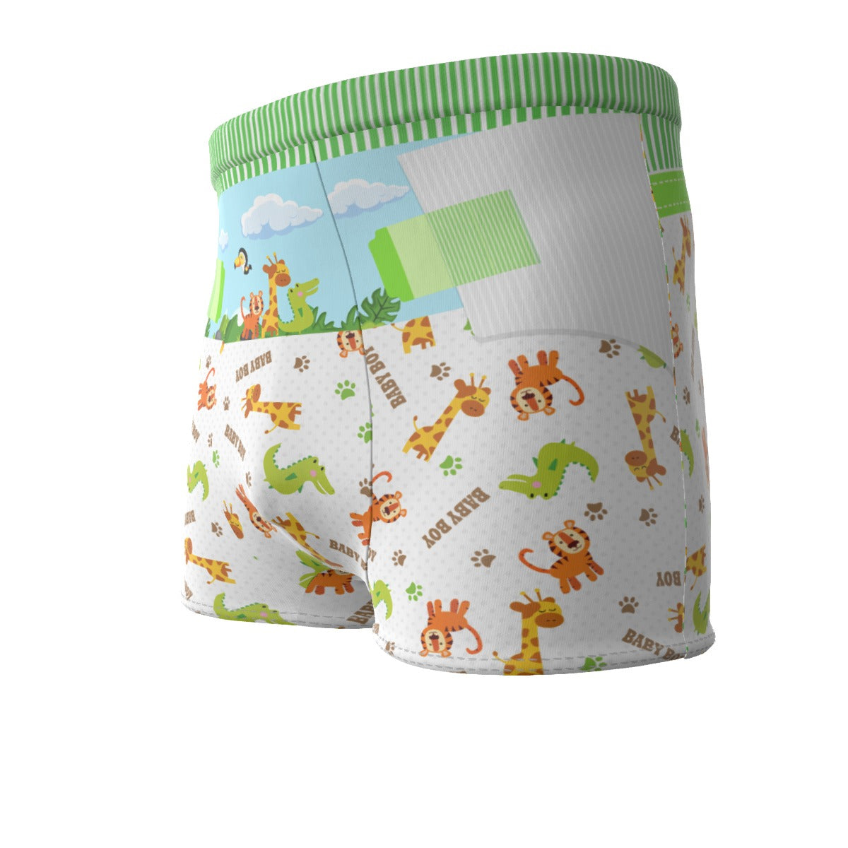 Baby Boy Boxer Briefs - Safari - Fit for All, Up to 6XL!