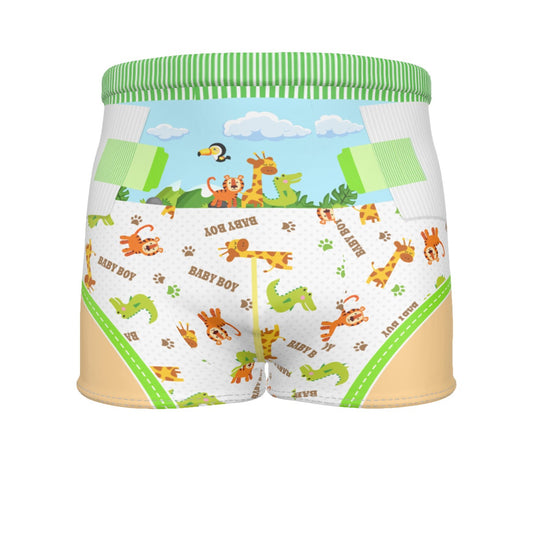Baby Boy Boxer Briefs - Safari (Special) - Fit for All, Up to 6XL!