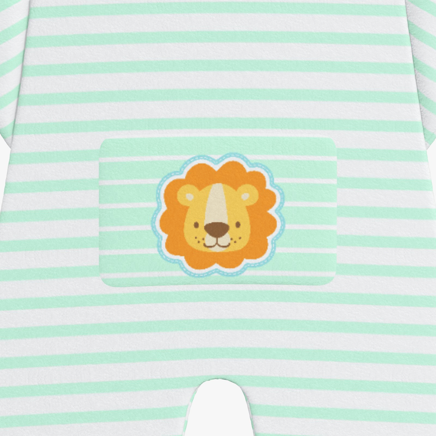 BabyCloudie Plush Fleece Footed Jammies - Baby Lion