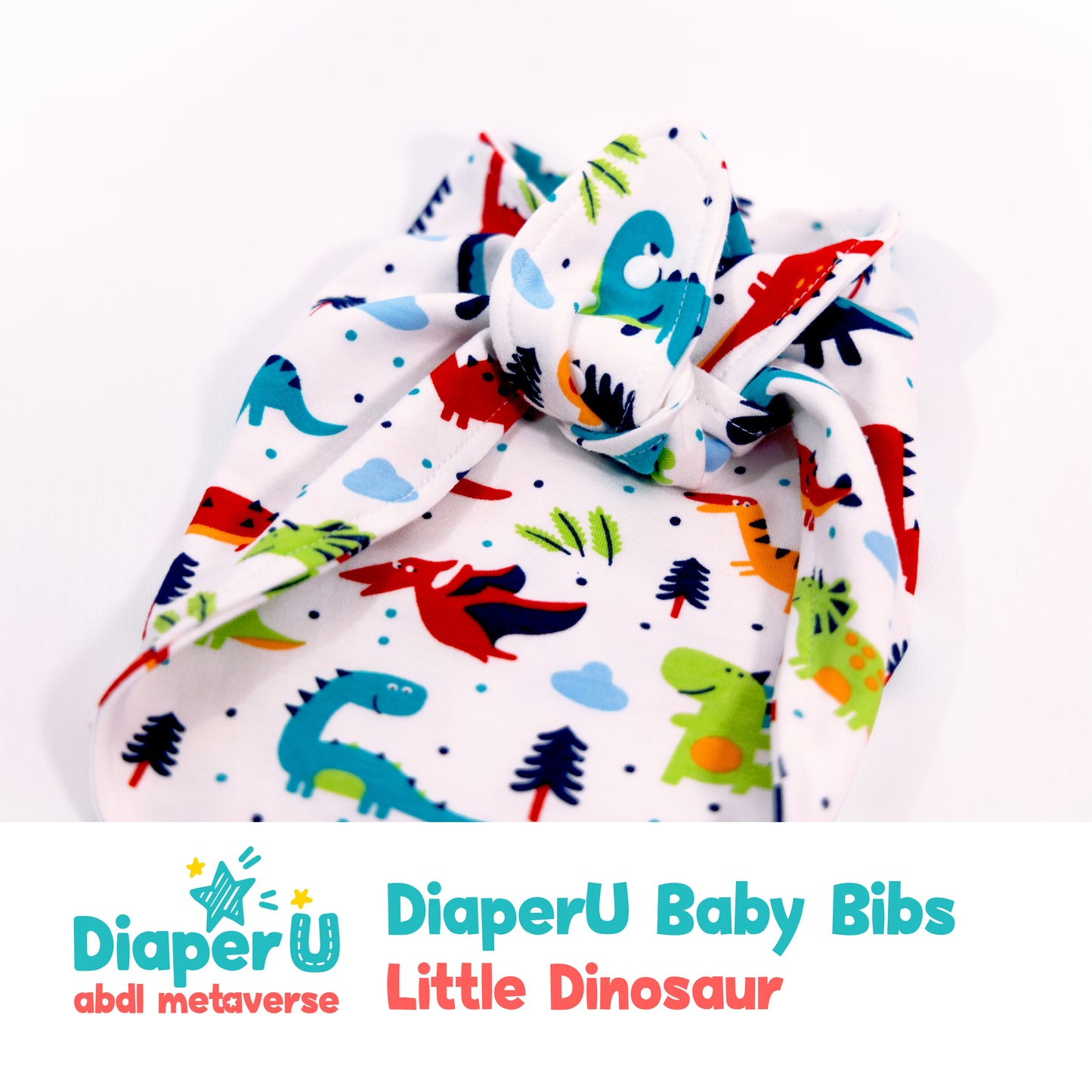 ABDL Baby Bibs - Little Dinosaur (Adult Size)