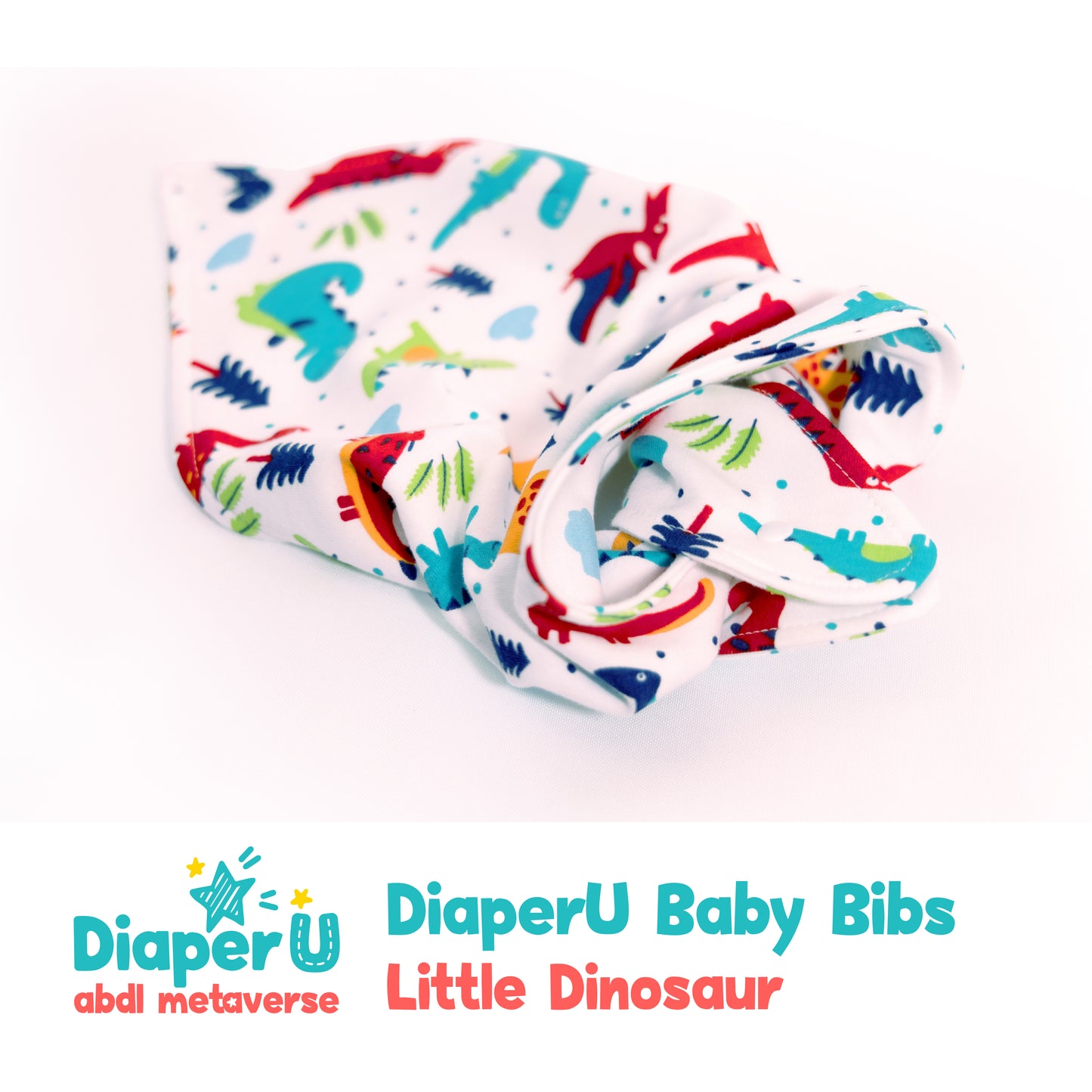 ABDL Baby Bibs - Little Dinosaur (Adult Size)