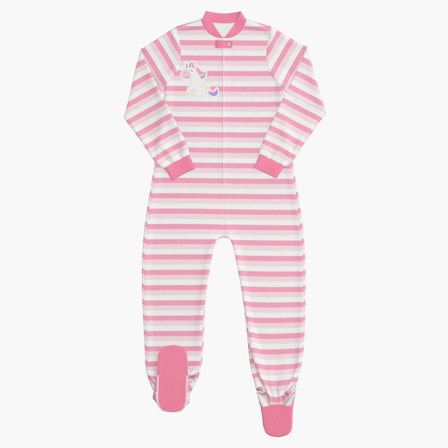 BabyCloudie Plush Fleece Footed Jammies - Baby Unicorn