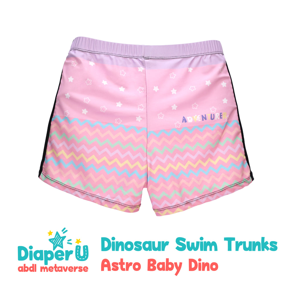 Babyhug Swimming Trunk With Dino Theme Print - Yellow