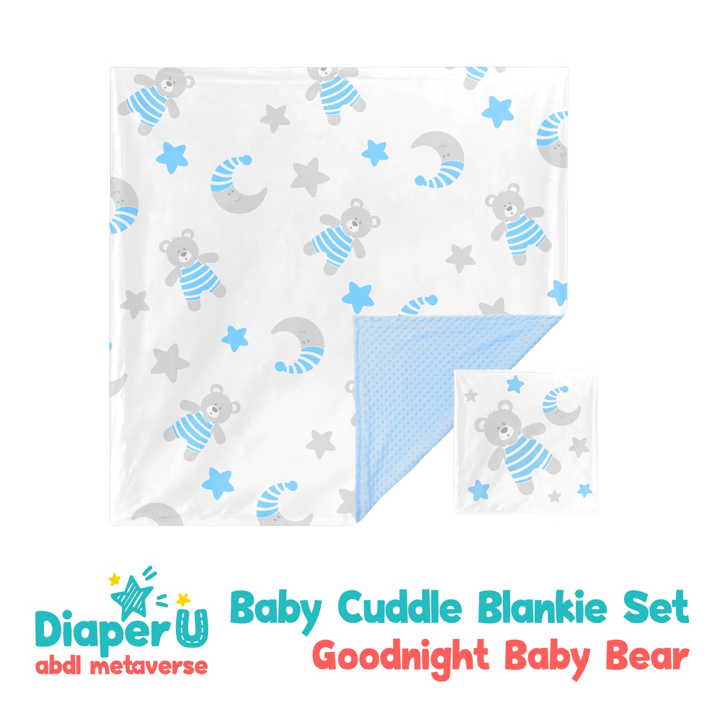 Baby Cuddle Blankie Set - Goodnight Baby Bear