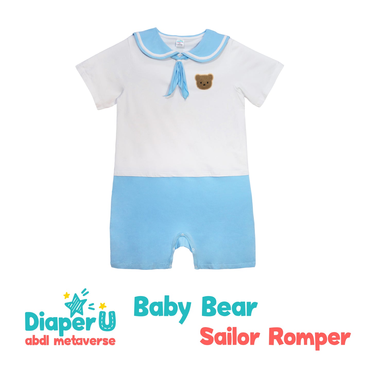 Baby Bear Sailor Romper