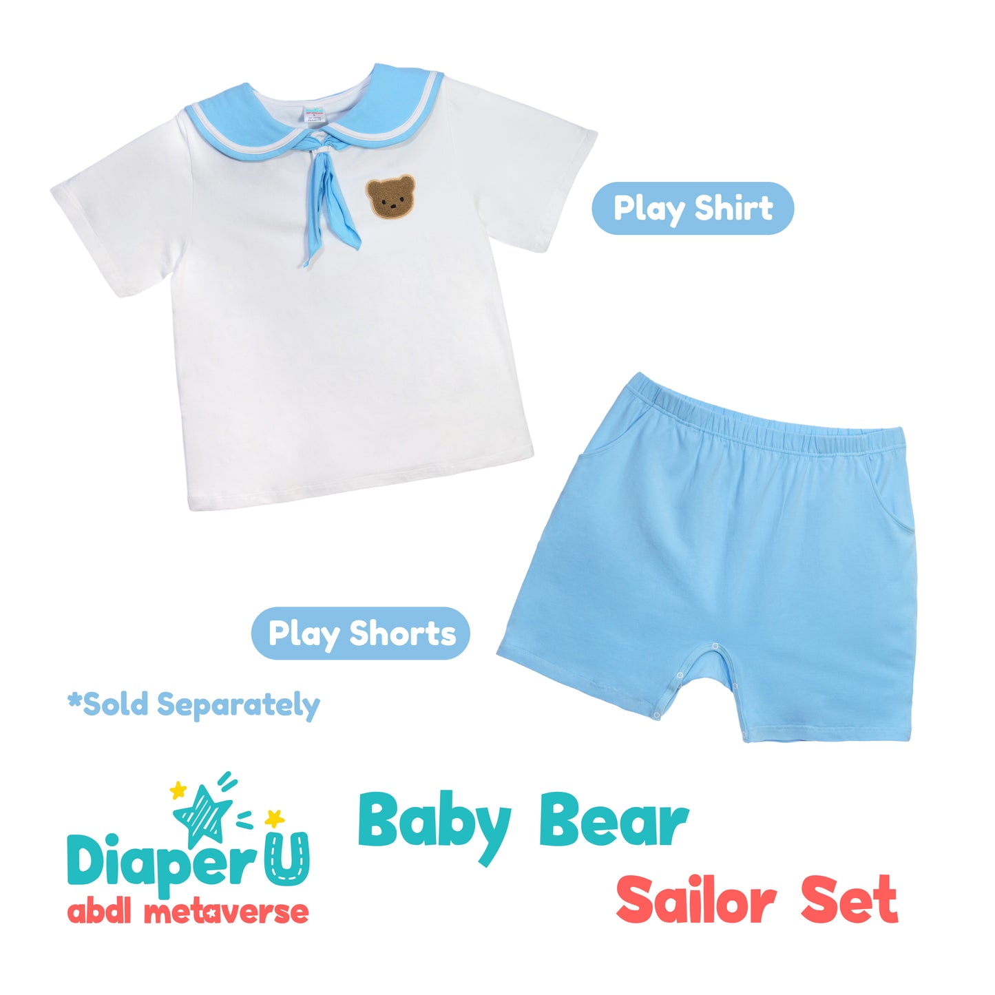 Baby Bear Snap Shorts