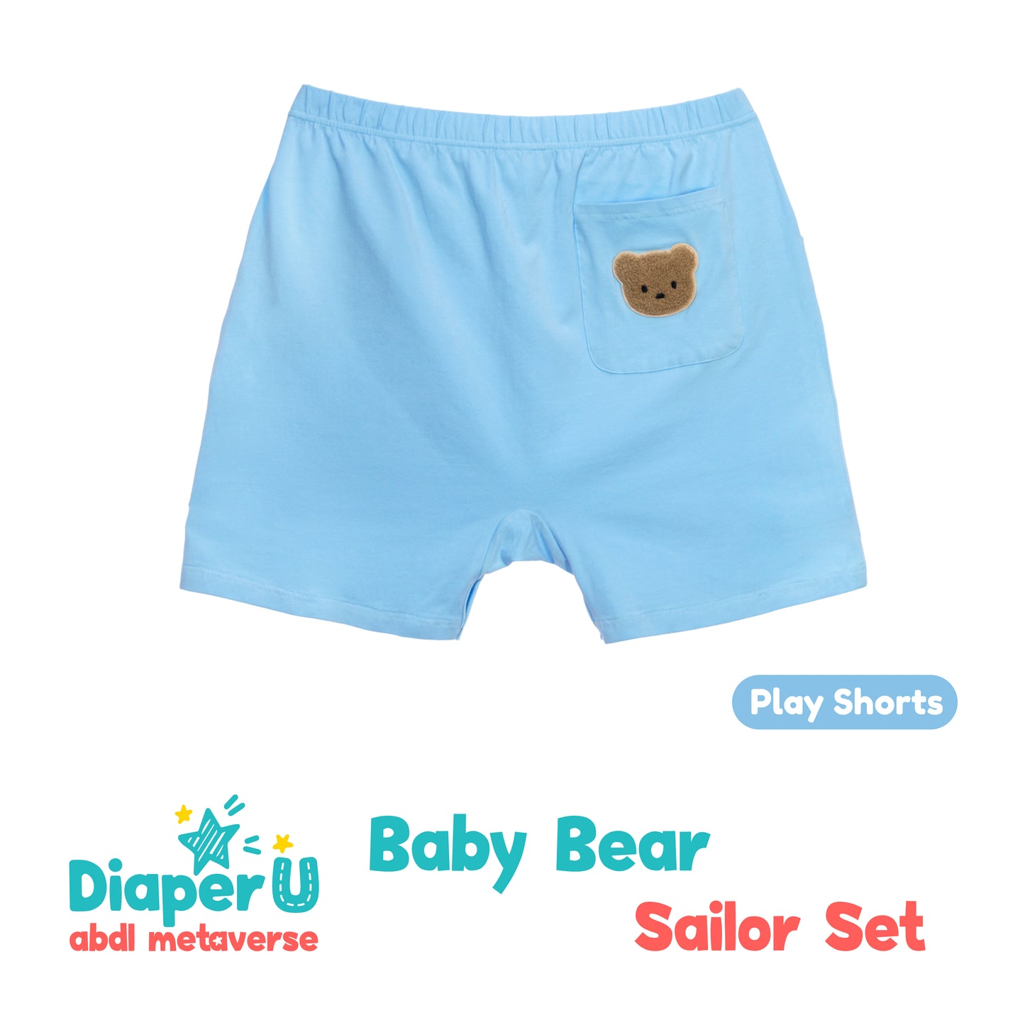 Baby Bear Snap Shorts