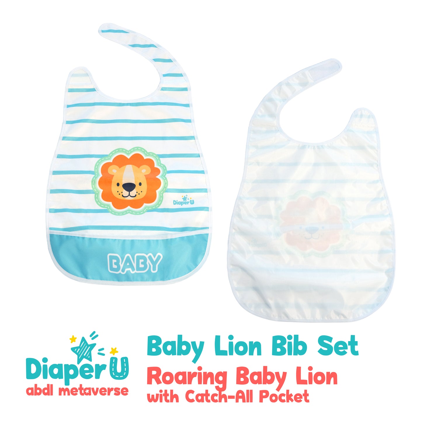 Baby Lion Bib Set