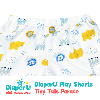 ABDL Cotton Shorts - Tiny Tails Parade