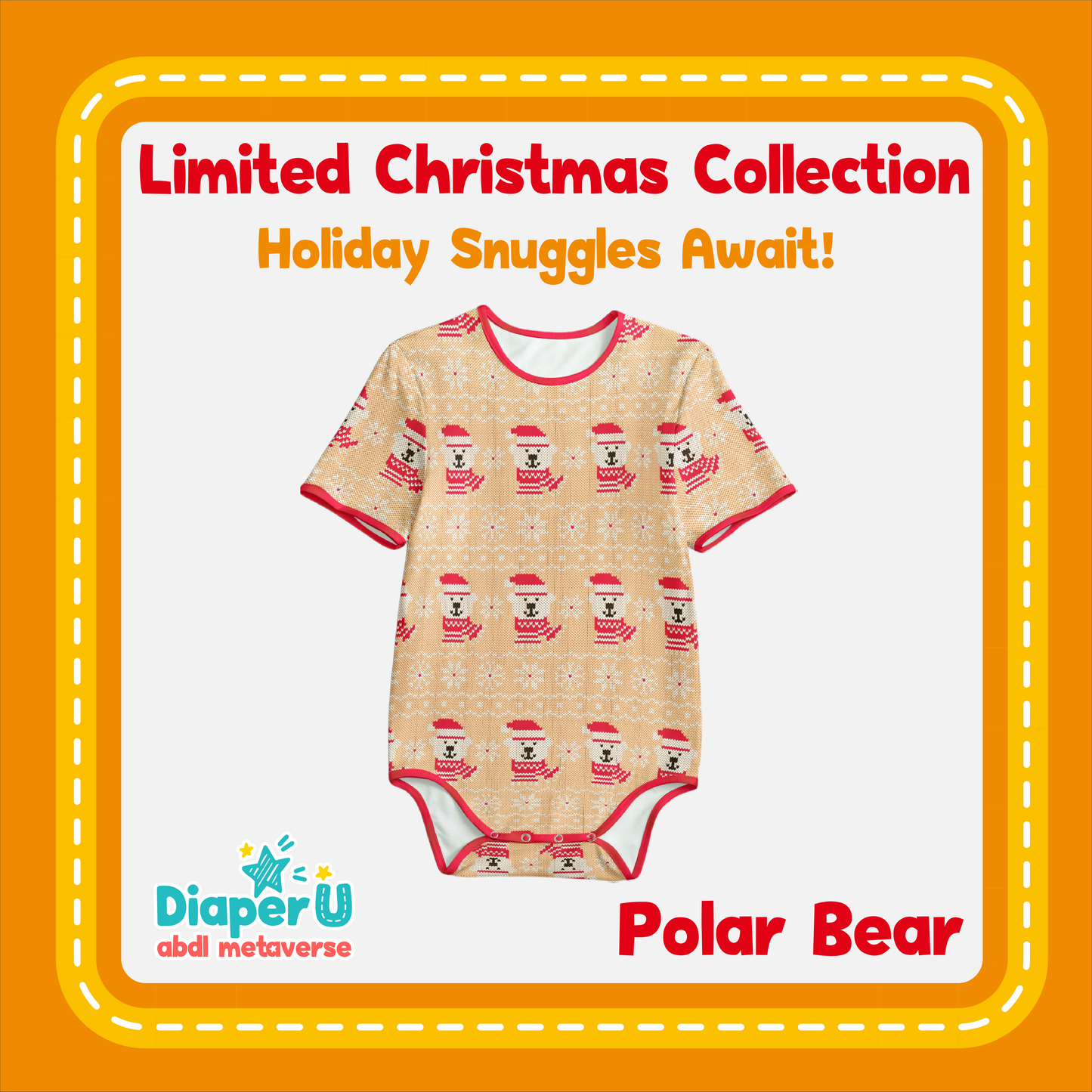 Christmas ABDL Onesie - Baby Polar