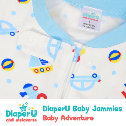 ABDL Footed Jammies - Baby Adventure