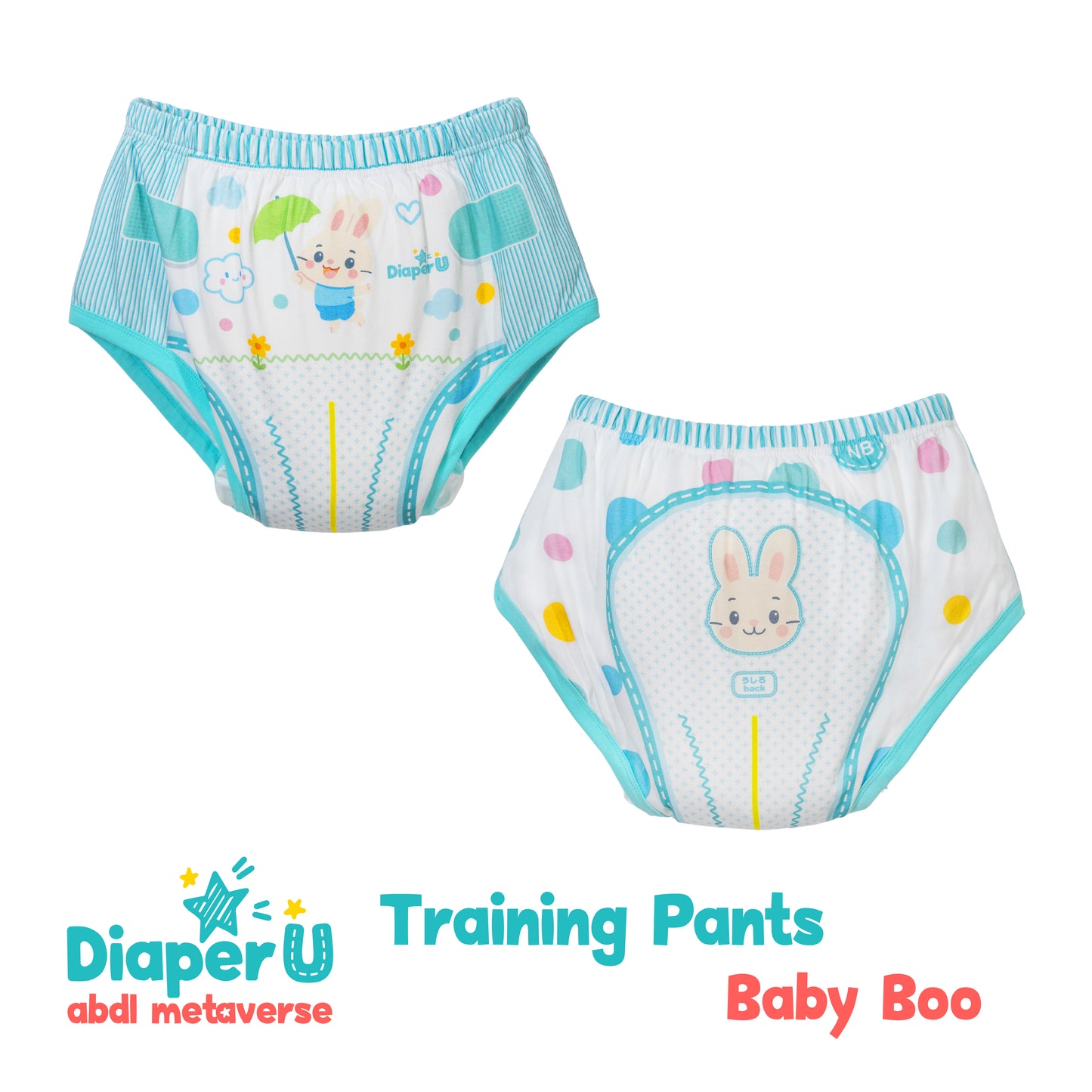 ABDL Training Pants - Baby Boo (Waterproof Version)