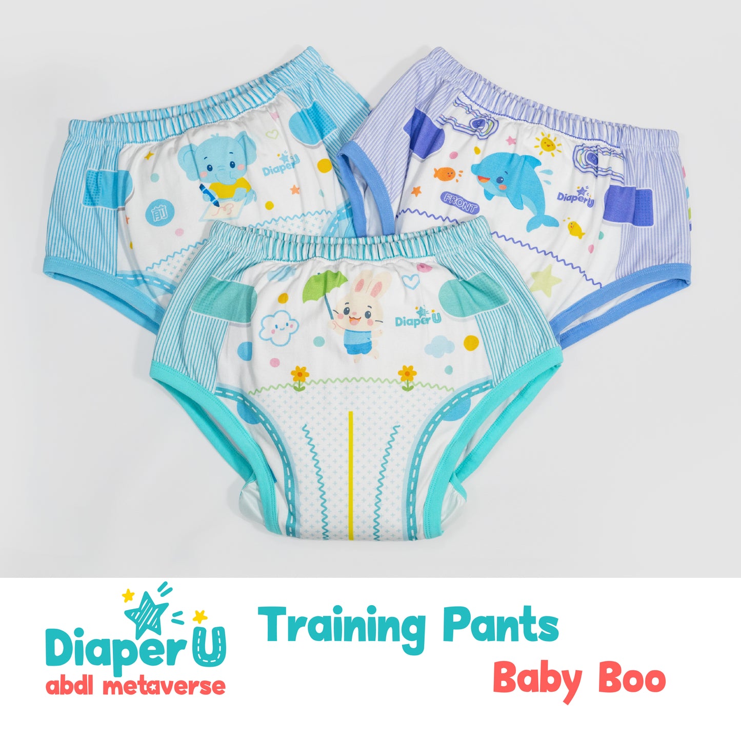 ABDL Training Pants - Baby Boo (Waterproof Version)